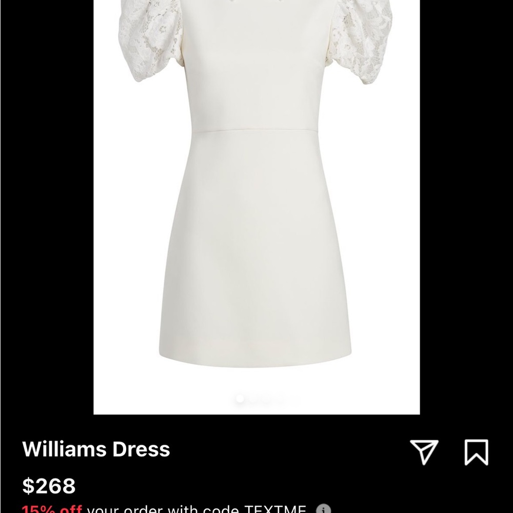 Elegant White Lace Sleeve Dress